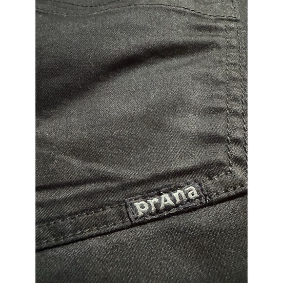 PrAna Black Slim Fit Straight Leg Pants Size 32x32 Hiking Outdoors Jeans - Picture 5 of 10
